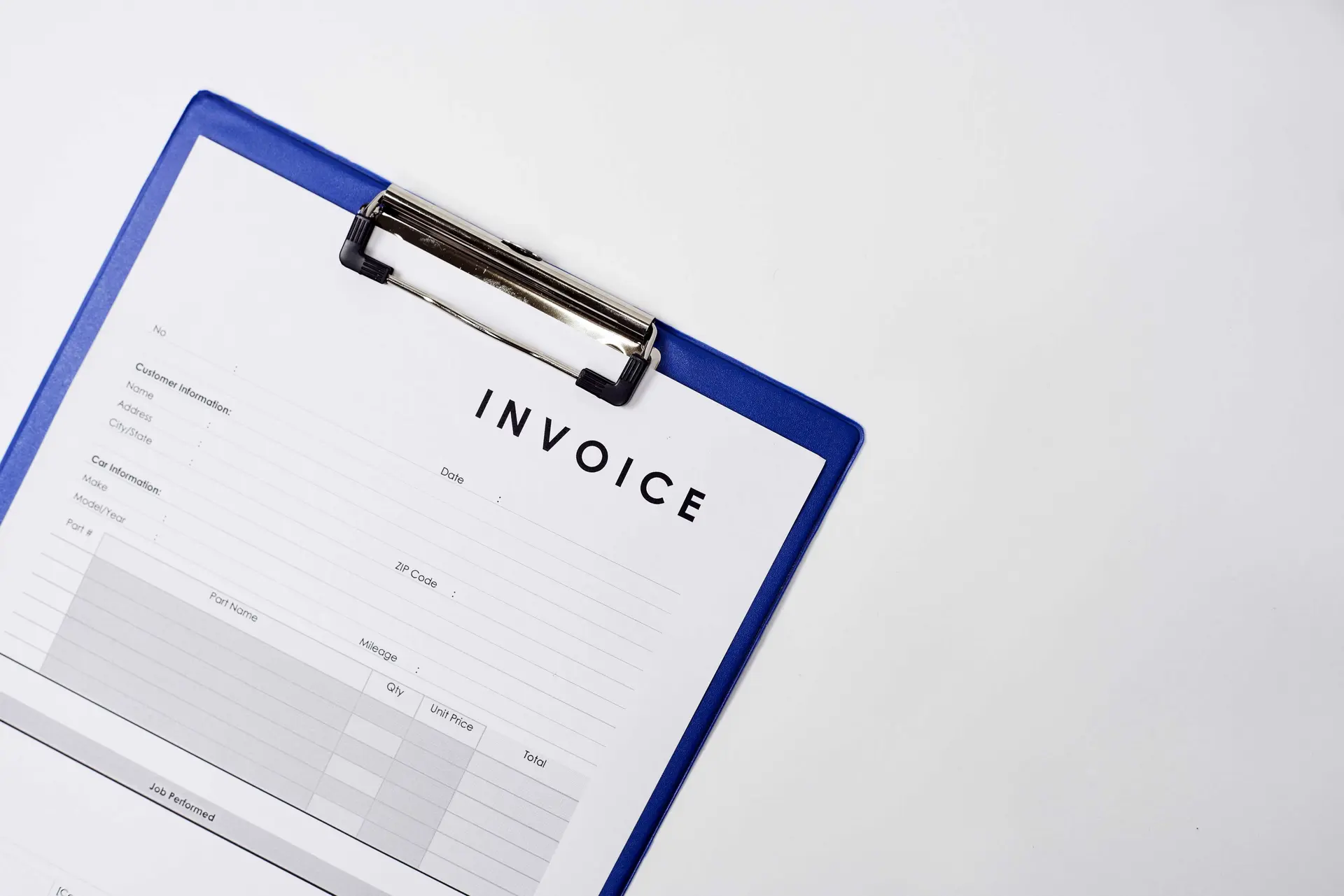 Vendor invoice ready for OCR processing in Business Central paperless workflow, Dynamics Monk.